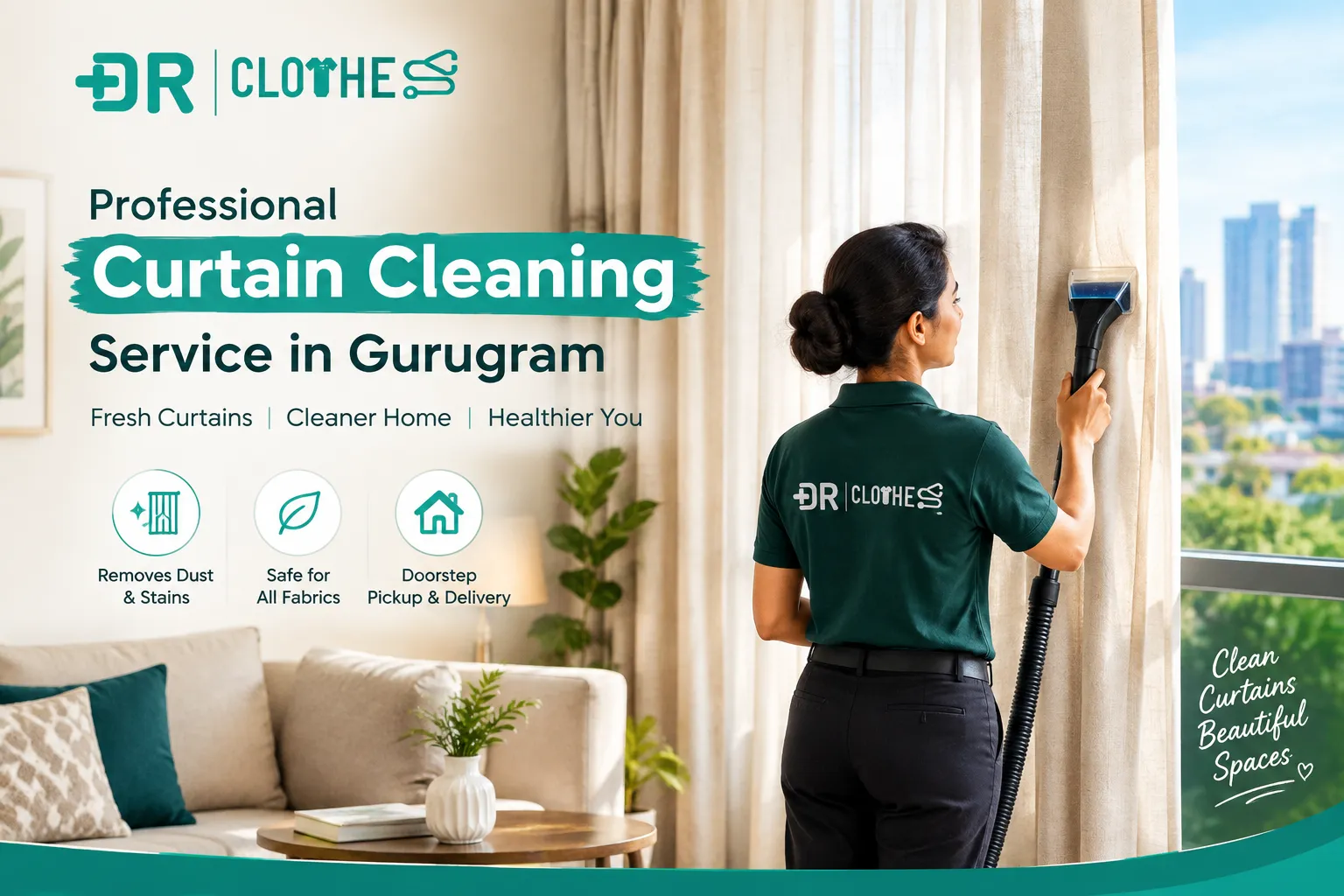Professional Curtain Cleaning Service in Gurugram