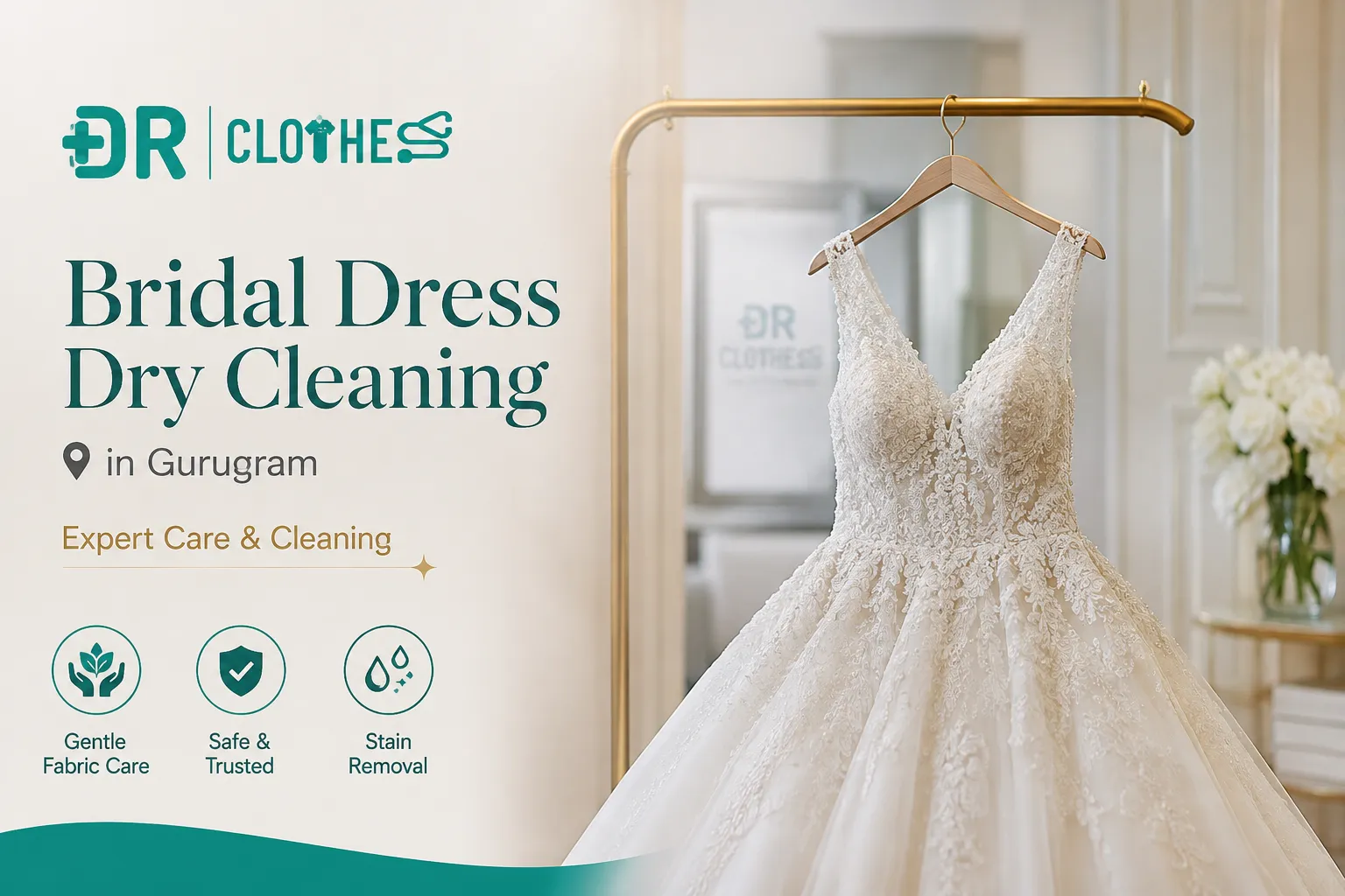 Bridal Dress Dry Cleaning in Gurugram | Expert Care & Cleaning