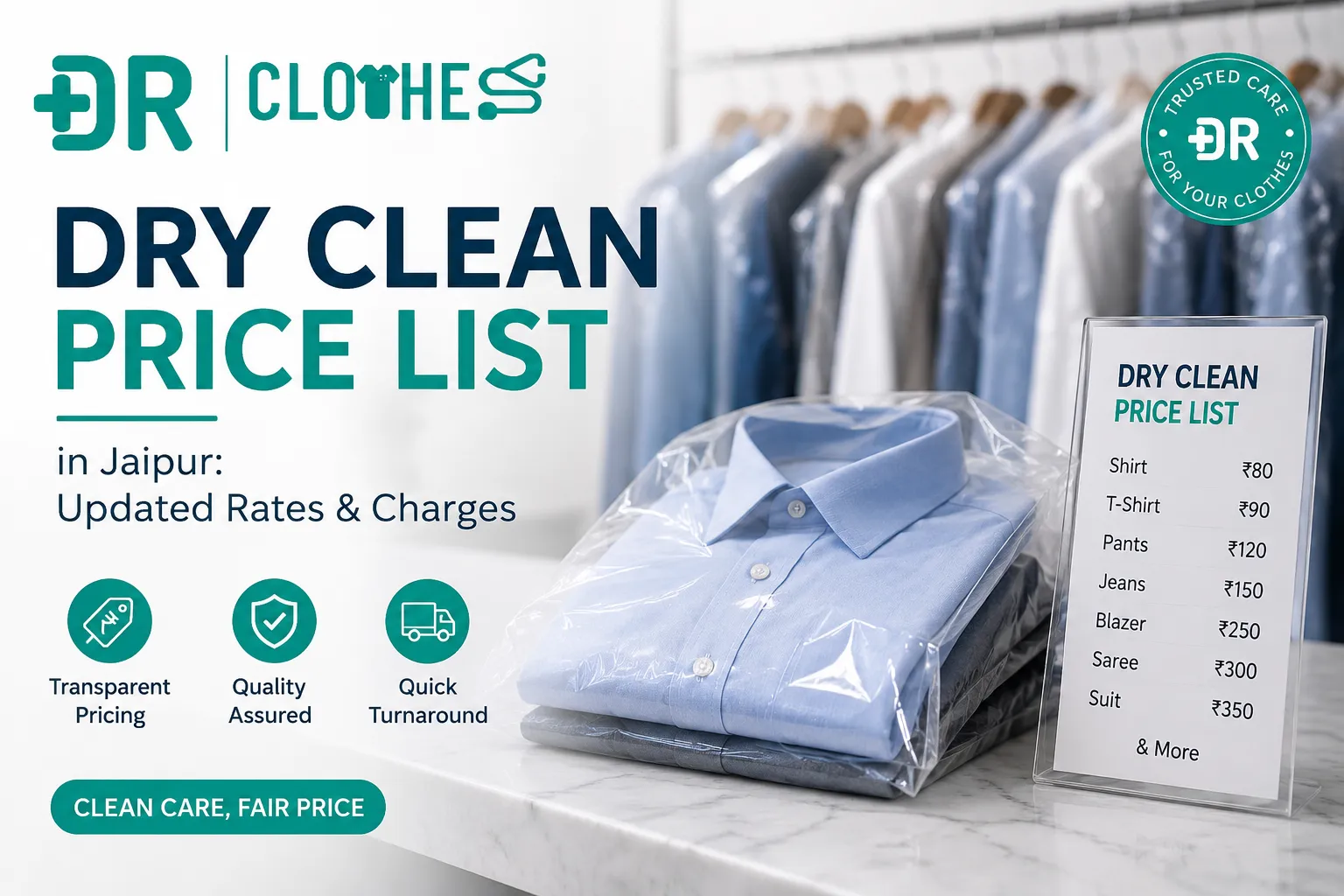 Dry Clean Price List in Jaipur: Updated Rates & Charges 